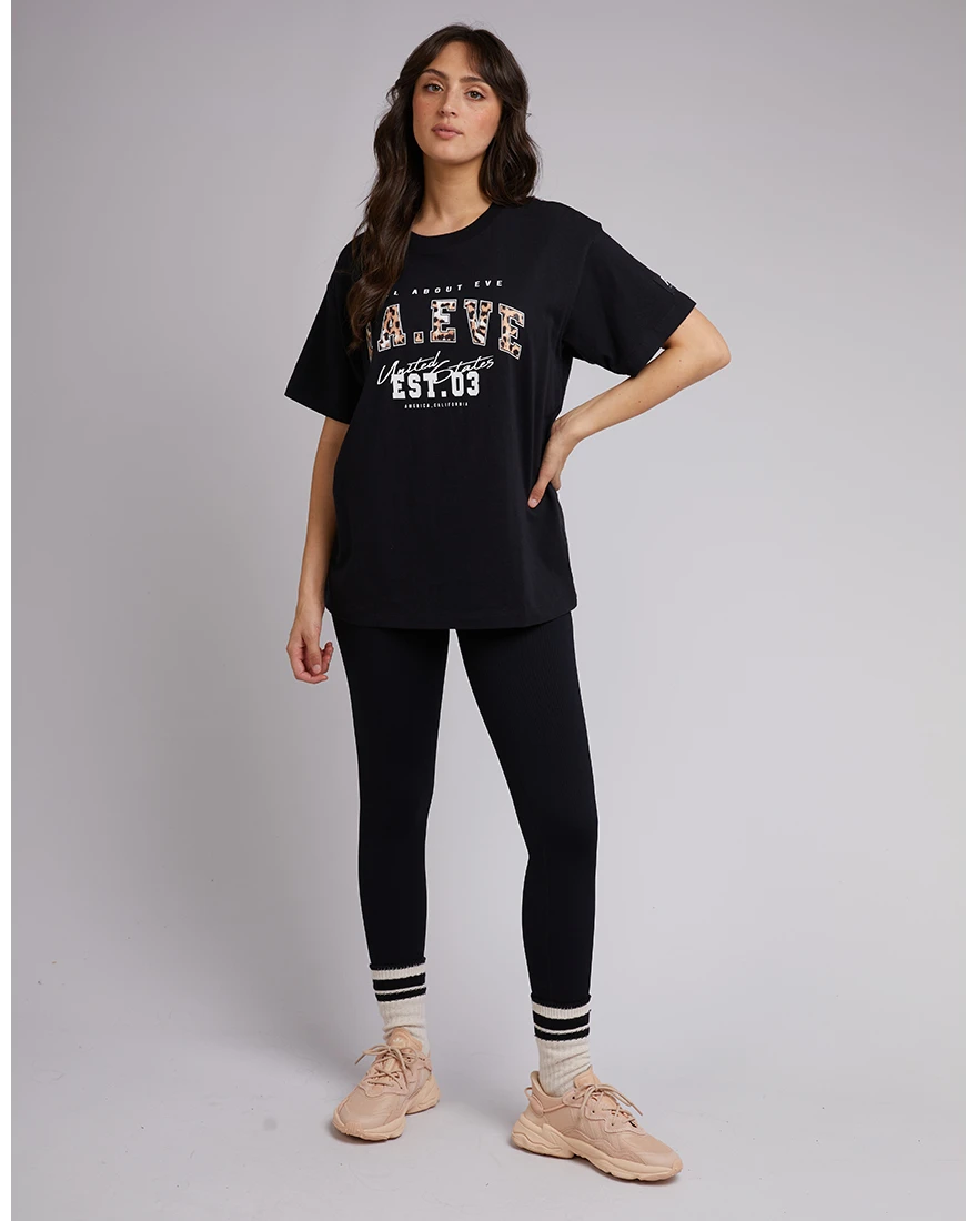 Jordan Leopard Tee Black