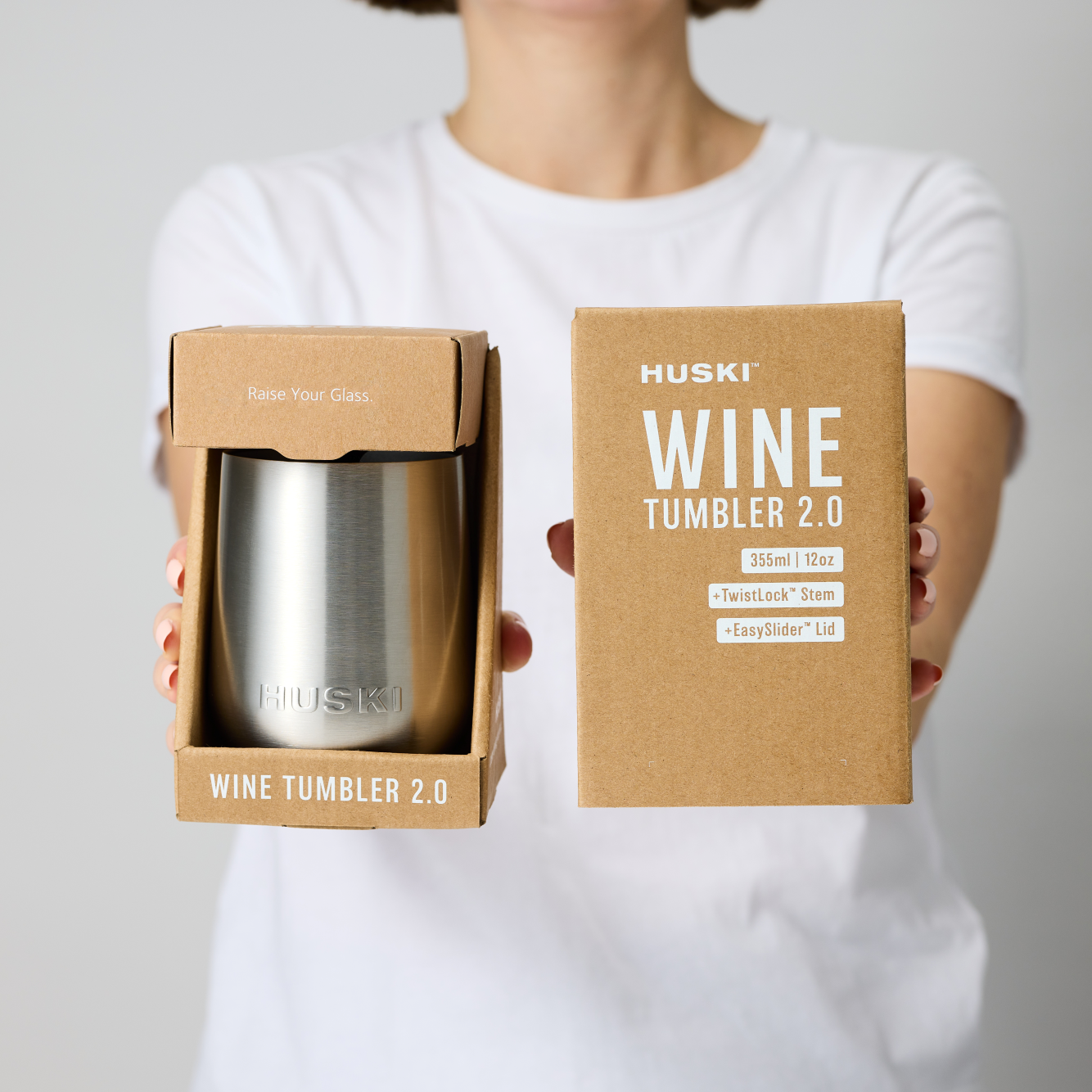 Huski Wine Tumbler 2.0 - Sand Beige (Limited Release)