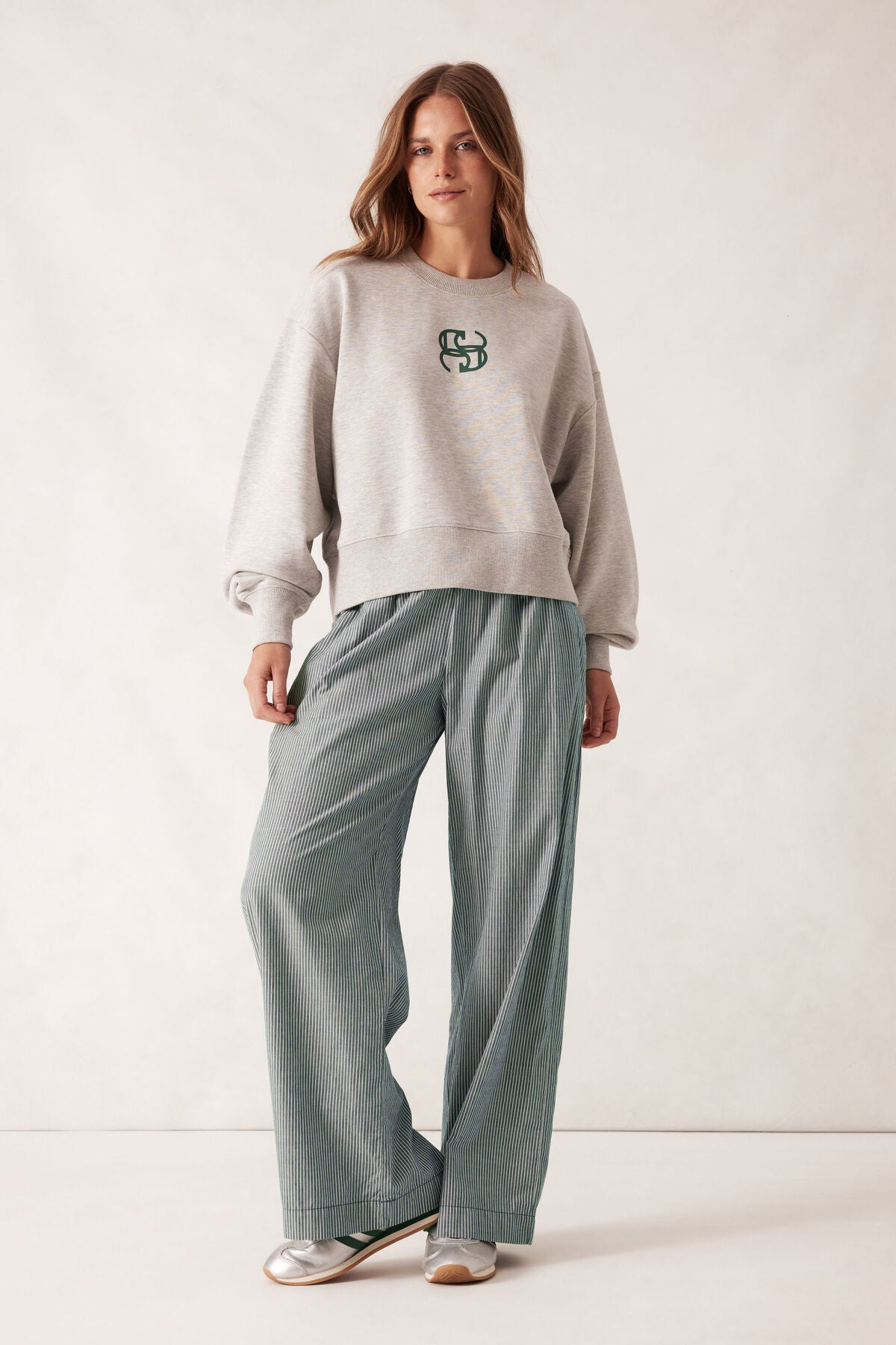 Cropped Slouchy Crew