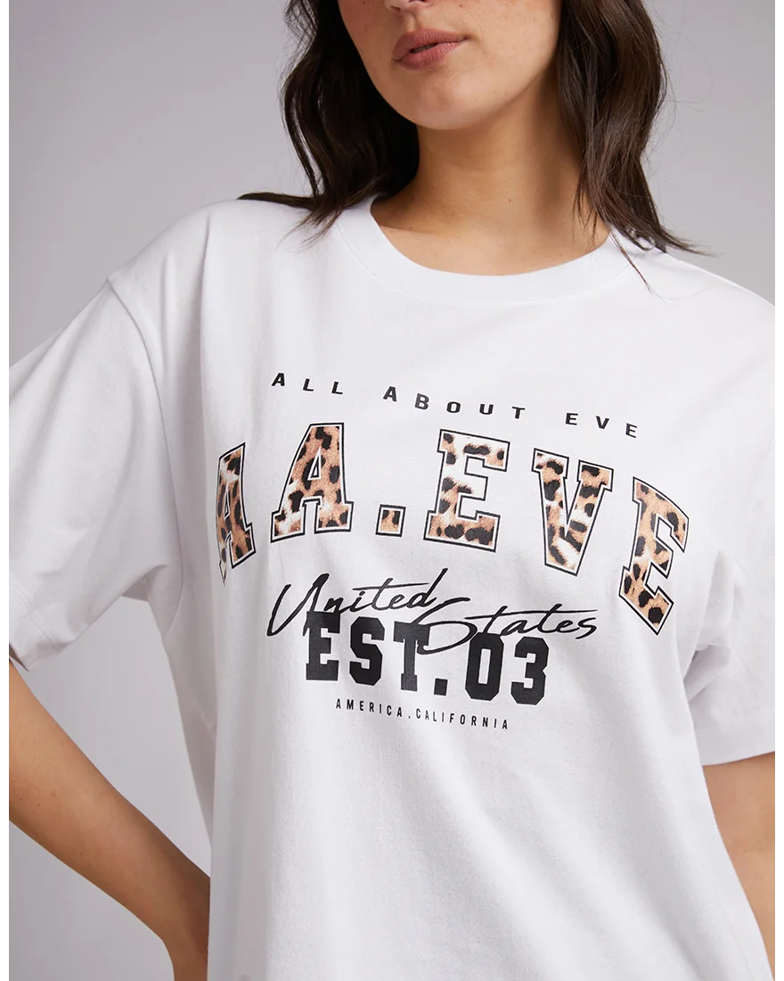 Jordan Leopard Tee White