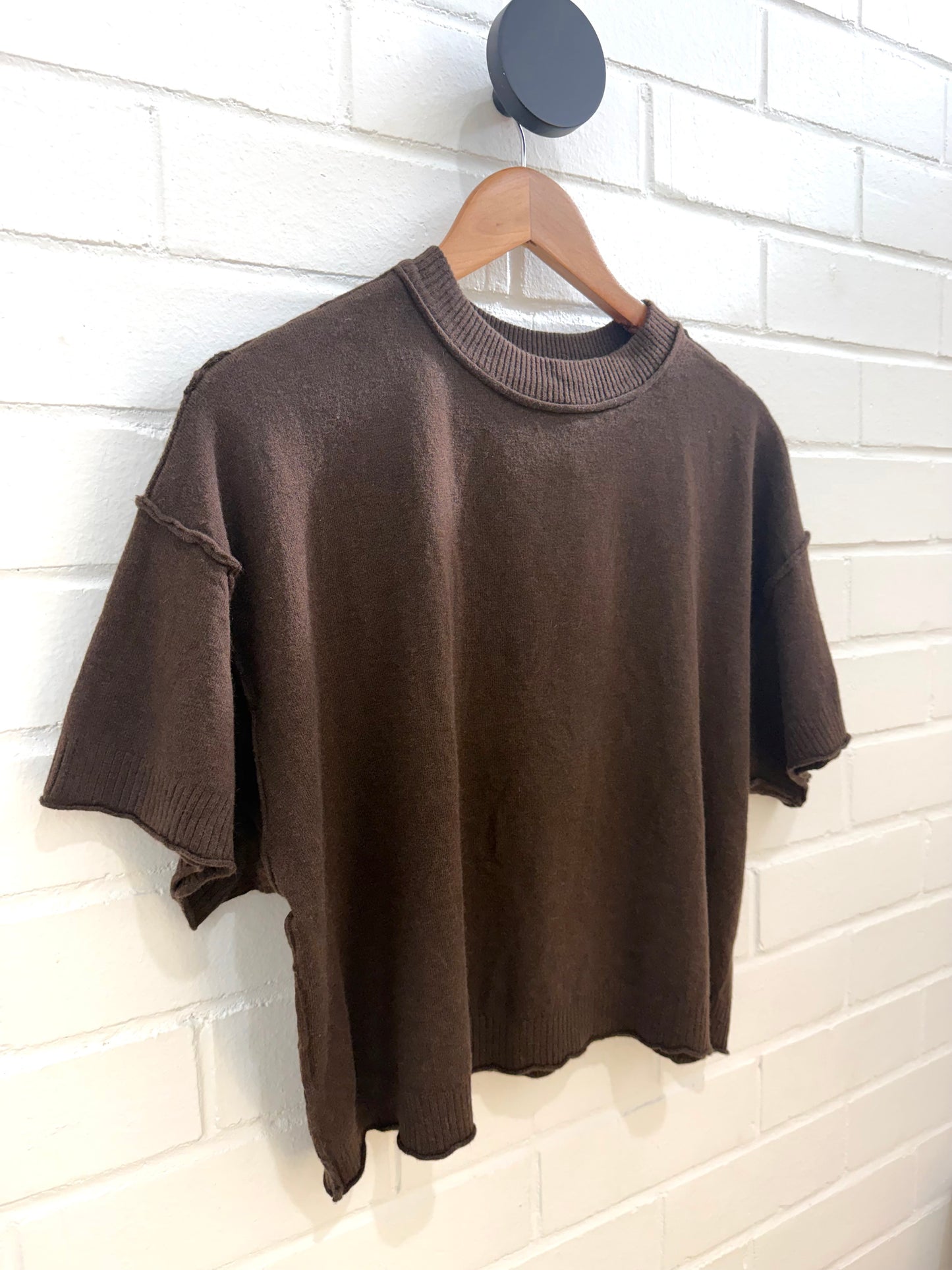Kiara Knit Tee - Chocolate