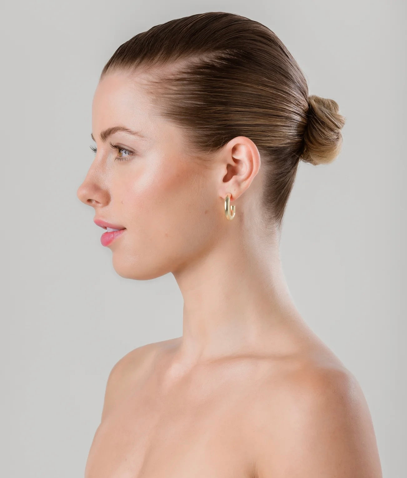 Reba Gold Hoop Earring