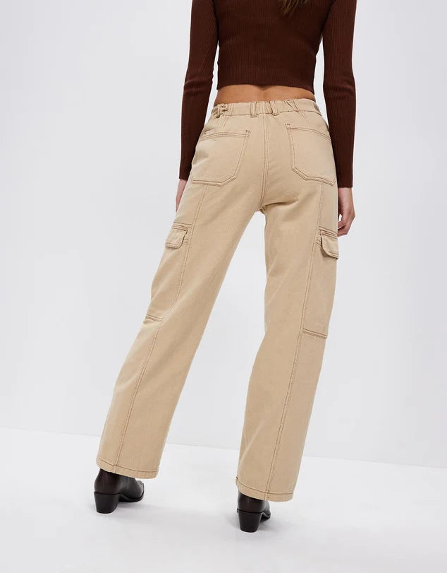 Stevie Cargo Pant - Natural