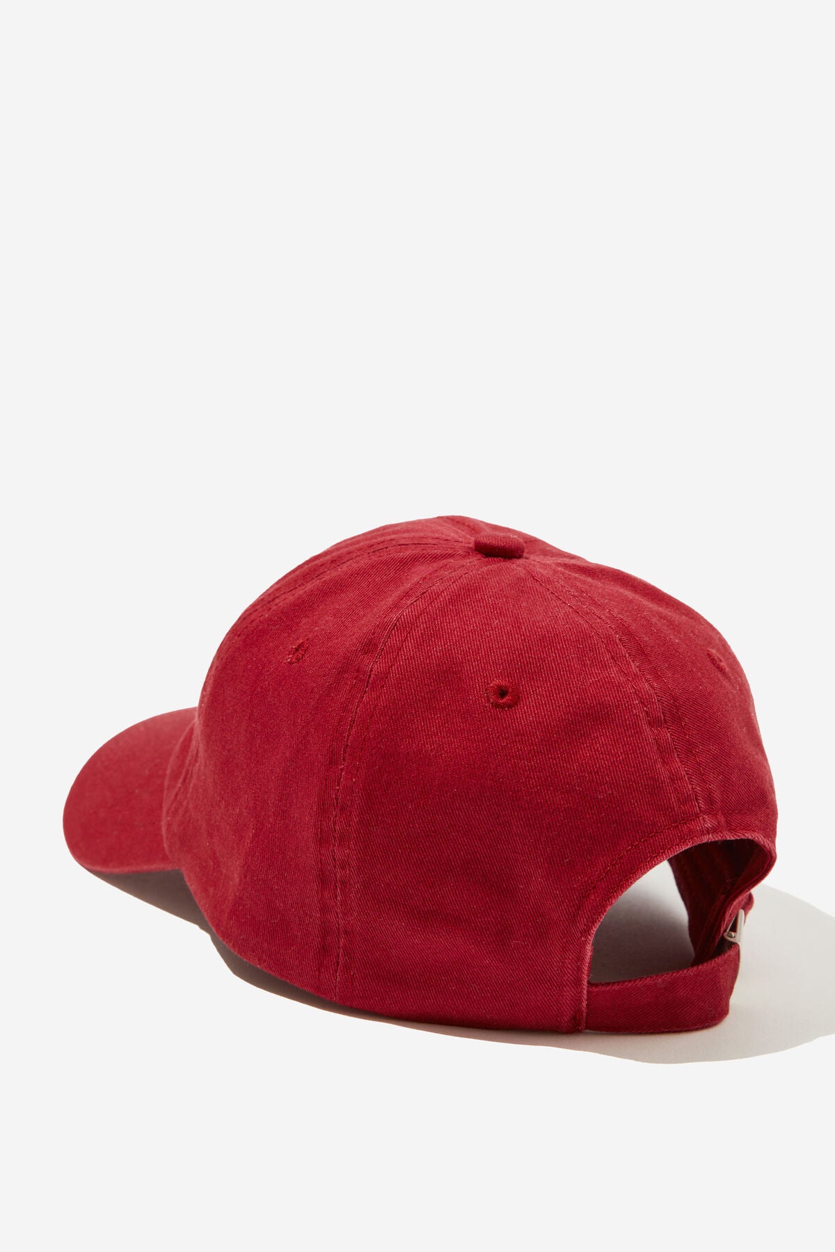 Pip Everyday Cap - Deep Red/Ecru Stitch