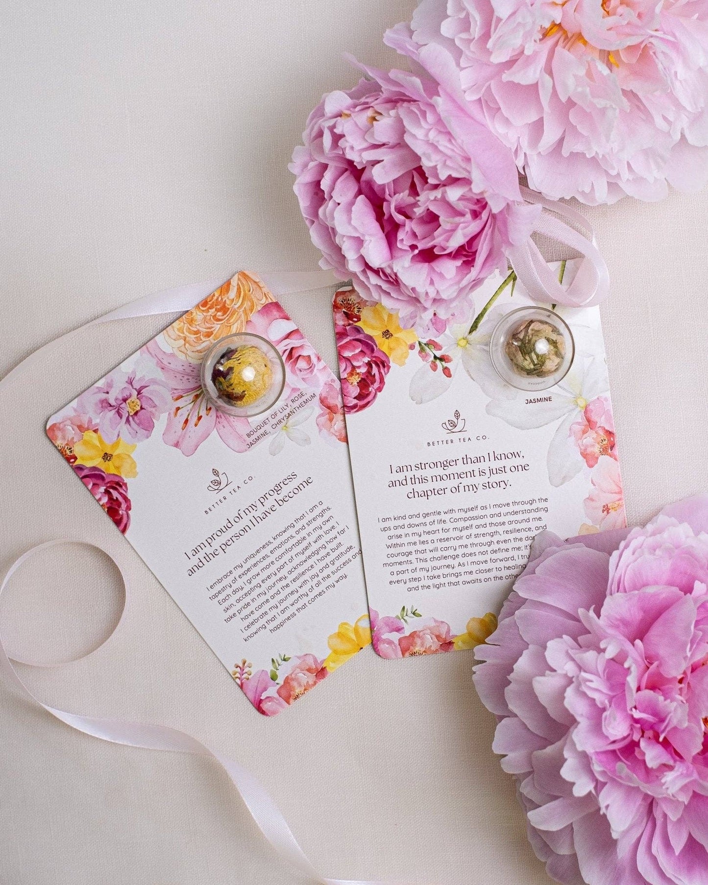 Blooming Tea Greeting Card NEW: Jasmine