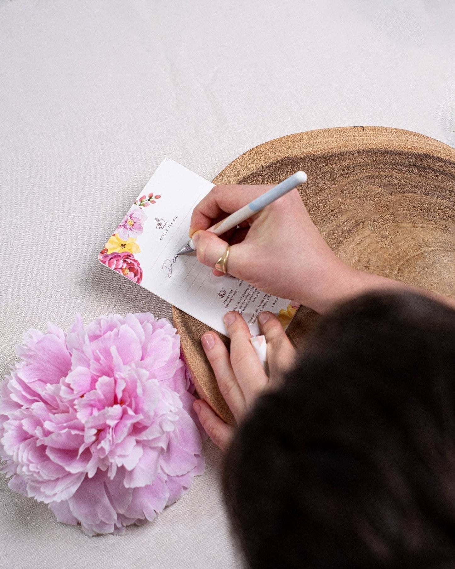Blooming Tea Greeting Card NEW: Hibiscus