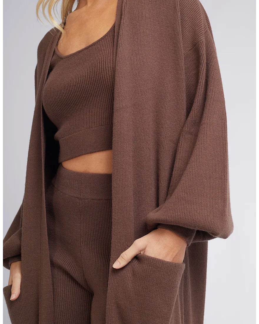 Blair Knit Cardi Brown