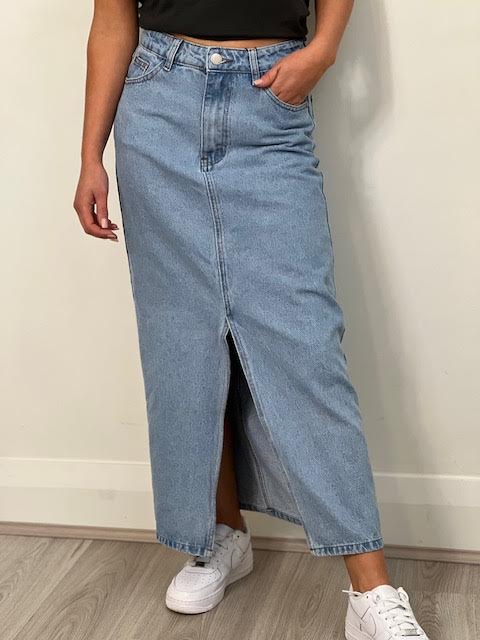 Up a Level Maxi Skirt - Blue