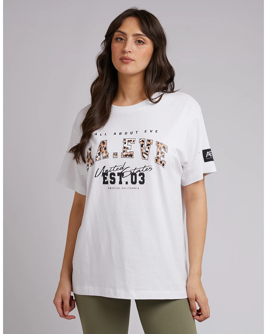 Jordan Leopard Tee White