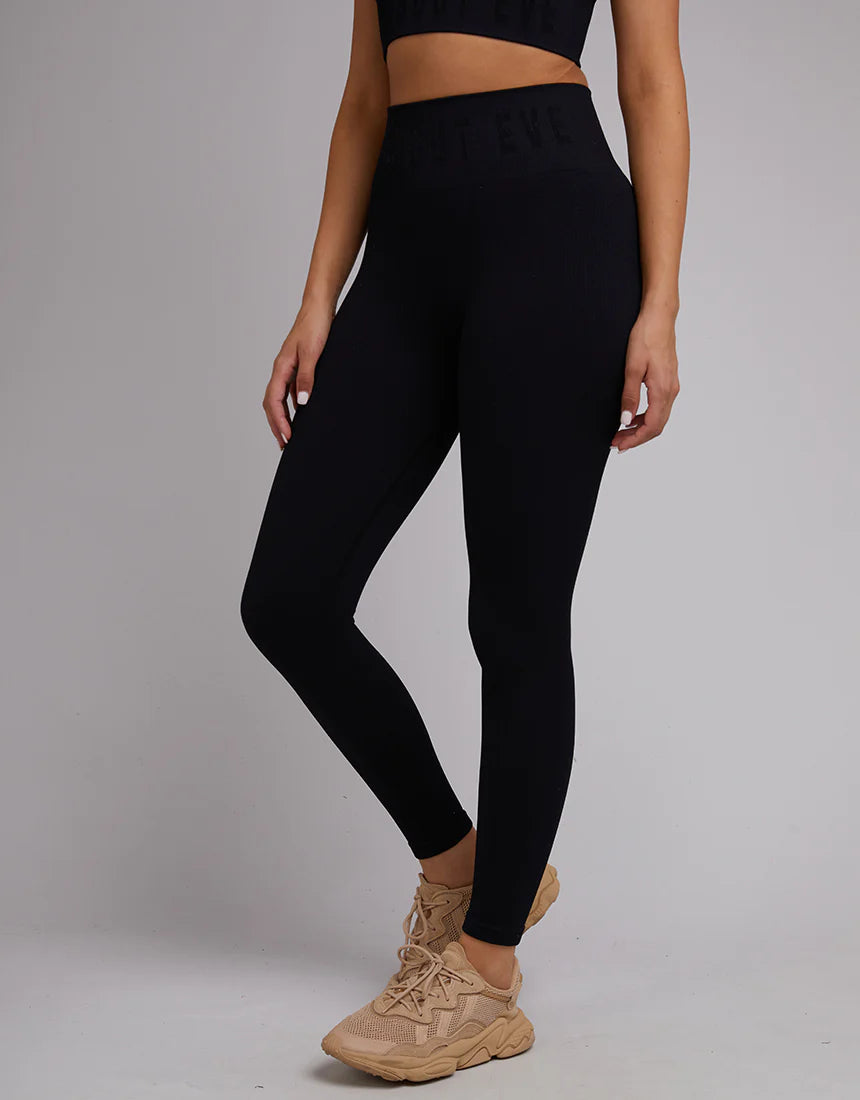 REMI RIB LEGGING - Black