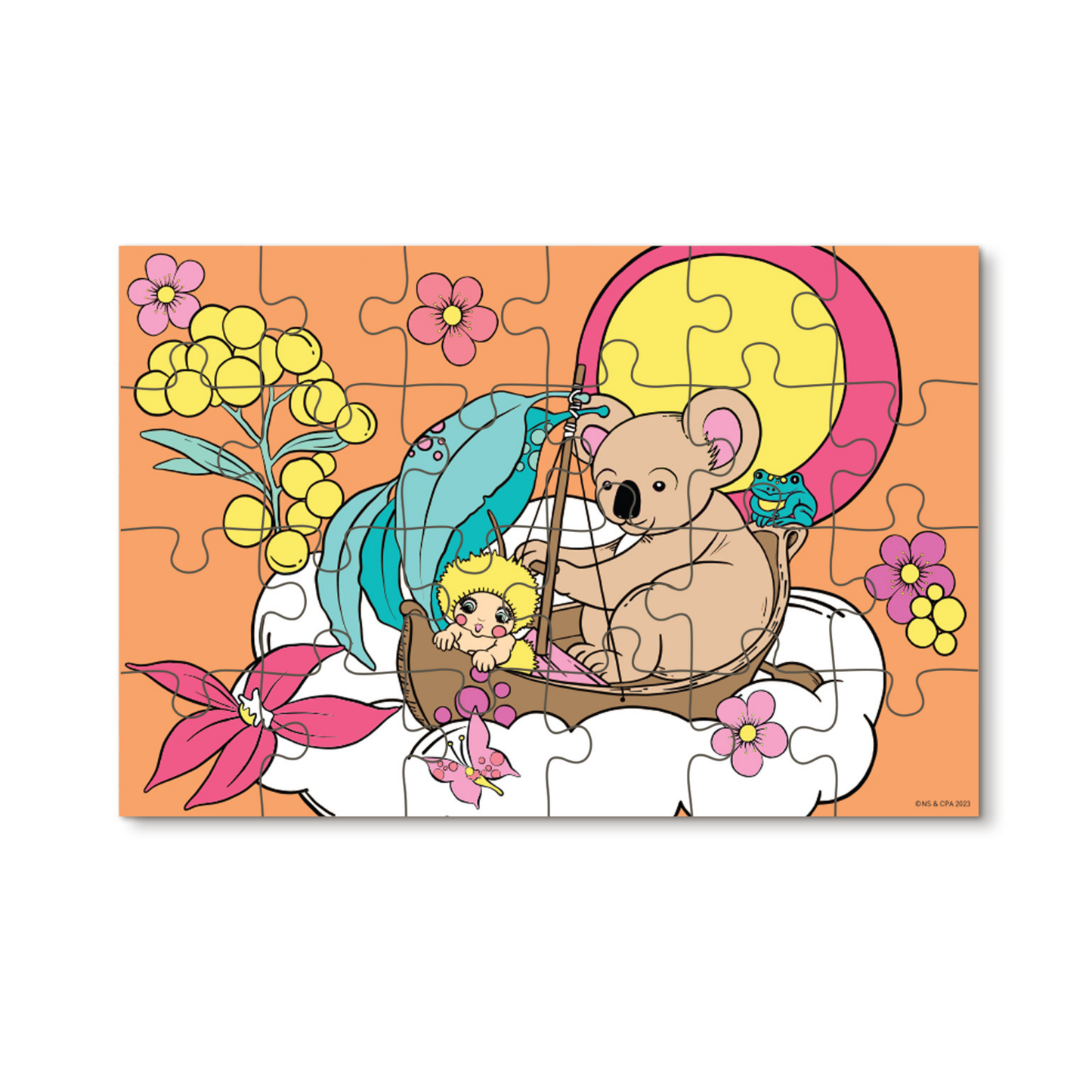 24 Piece Kids Puzzle - Cloud Party