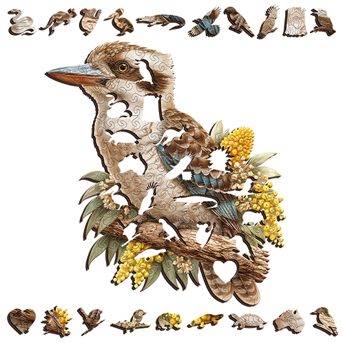 Laughing Kookaburra Wooden Puzzle