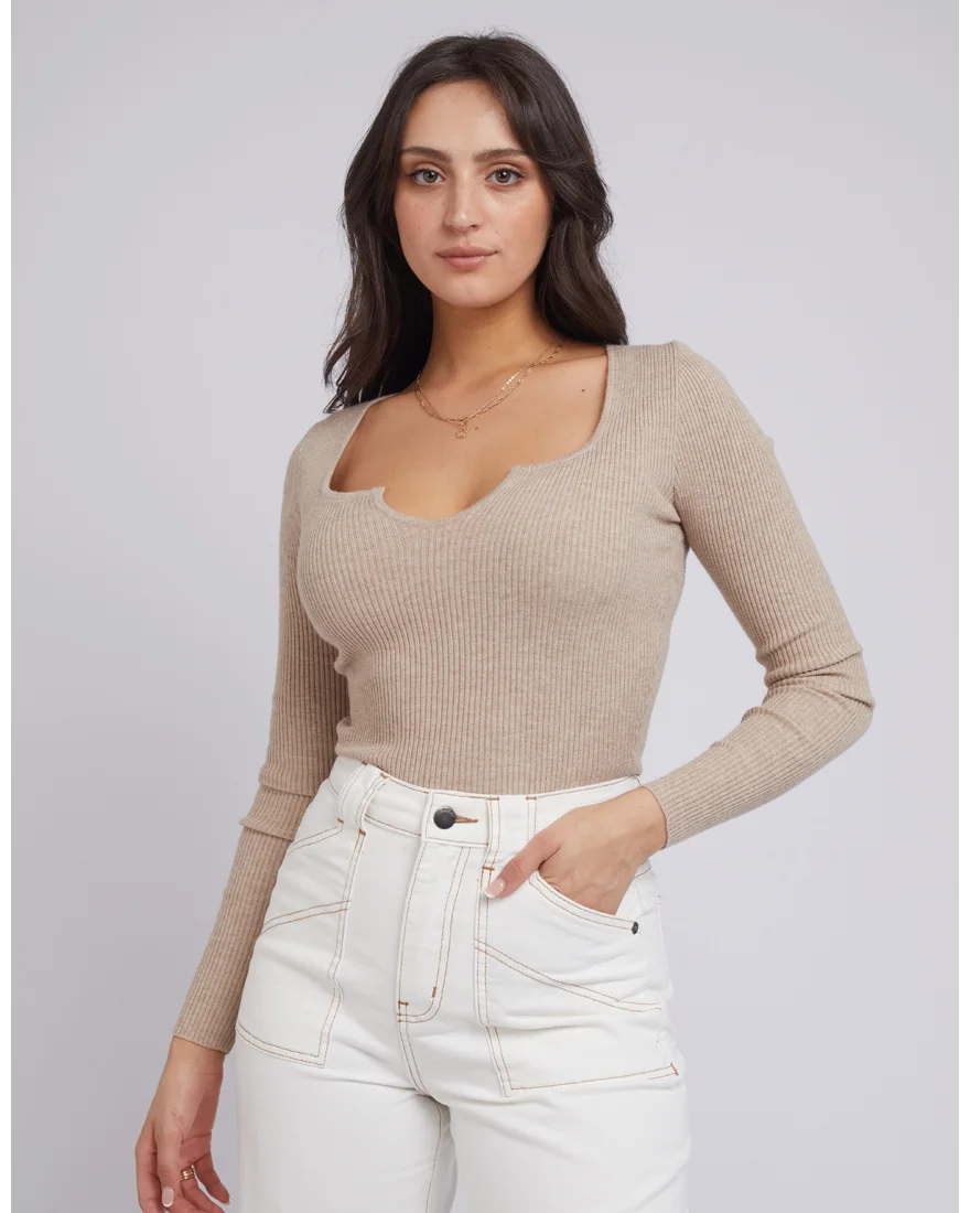 Mae Knit Top - Oatmeal