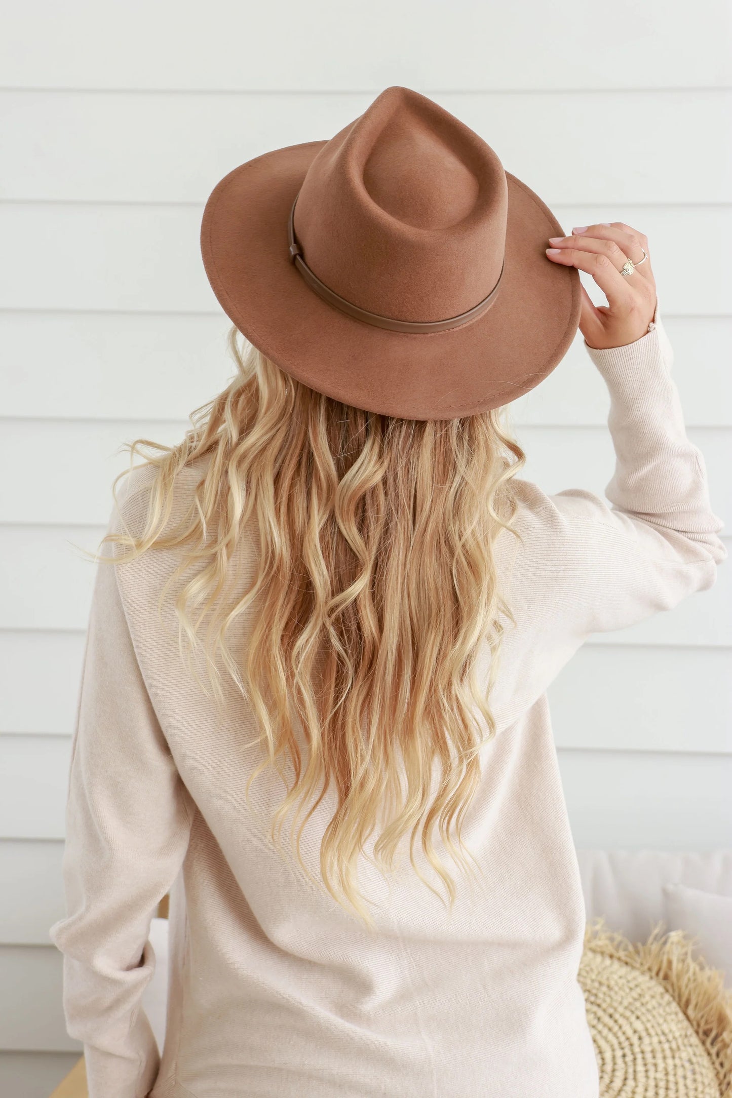 Wool Fedora - Tan