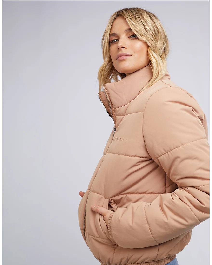 Mila Puffer Jacket - Tan