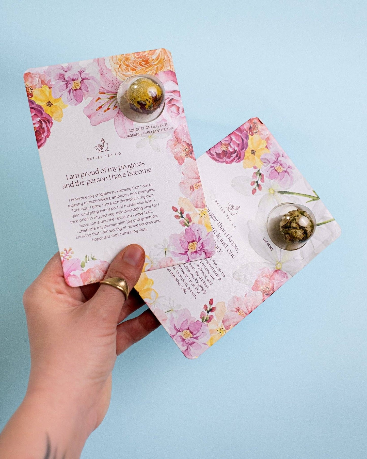 Blooming Tea Greeting Card NEW: Hibiscus