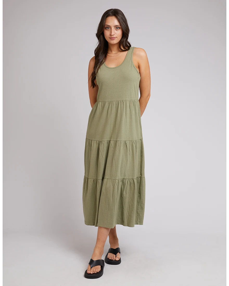 Sophie Midi Dress - Khaki