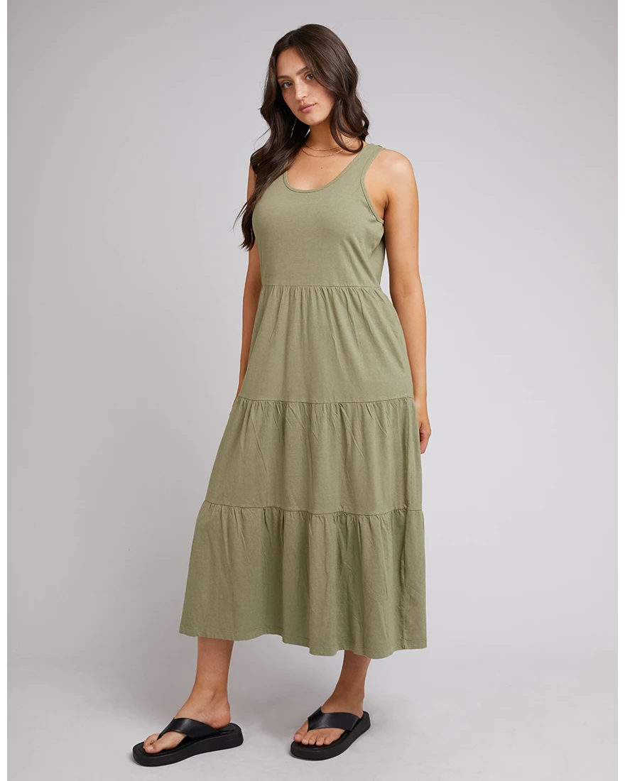 Sophie Midi Dress - Khaki