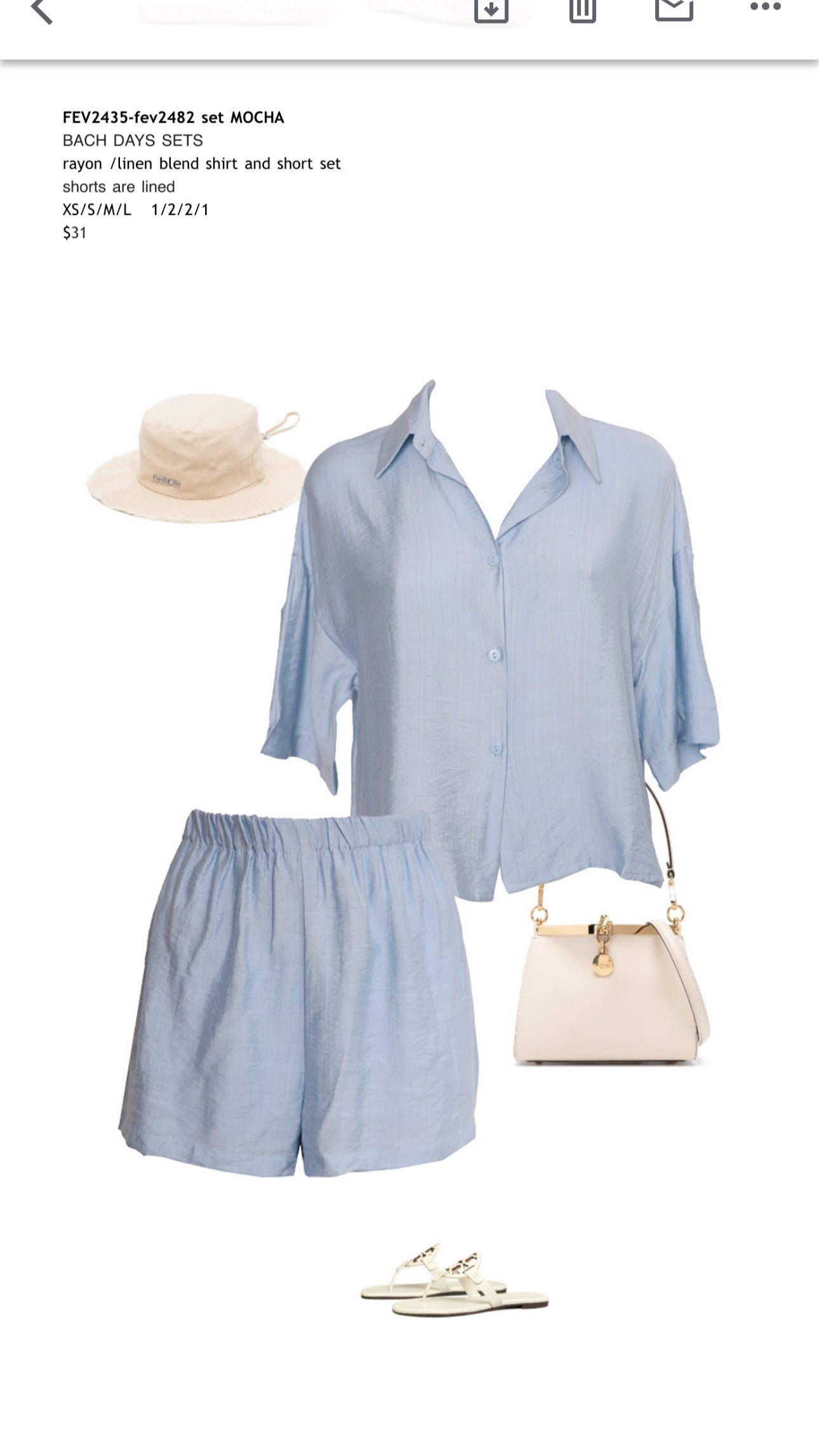 Chloe Set Sky Blue
