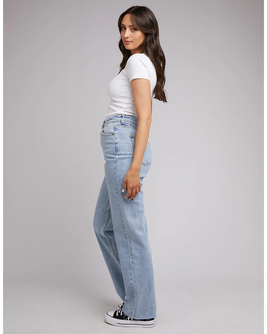Evie Rib Baby Tee White