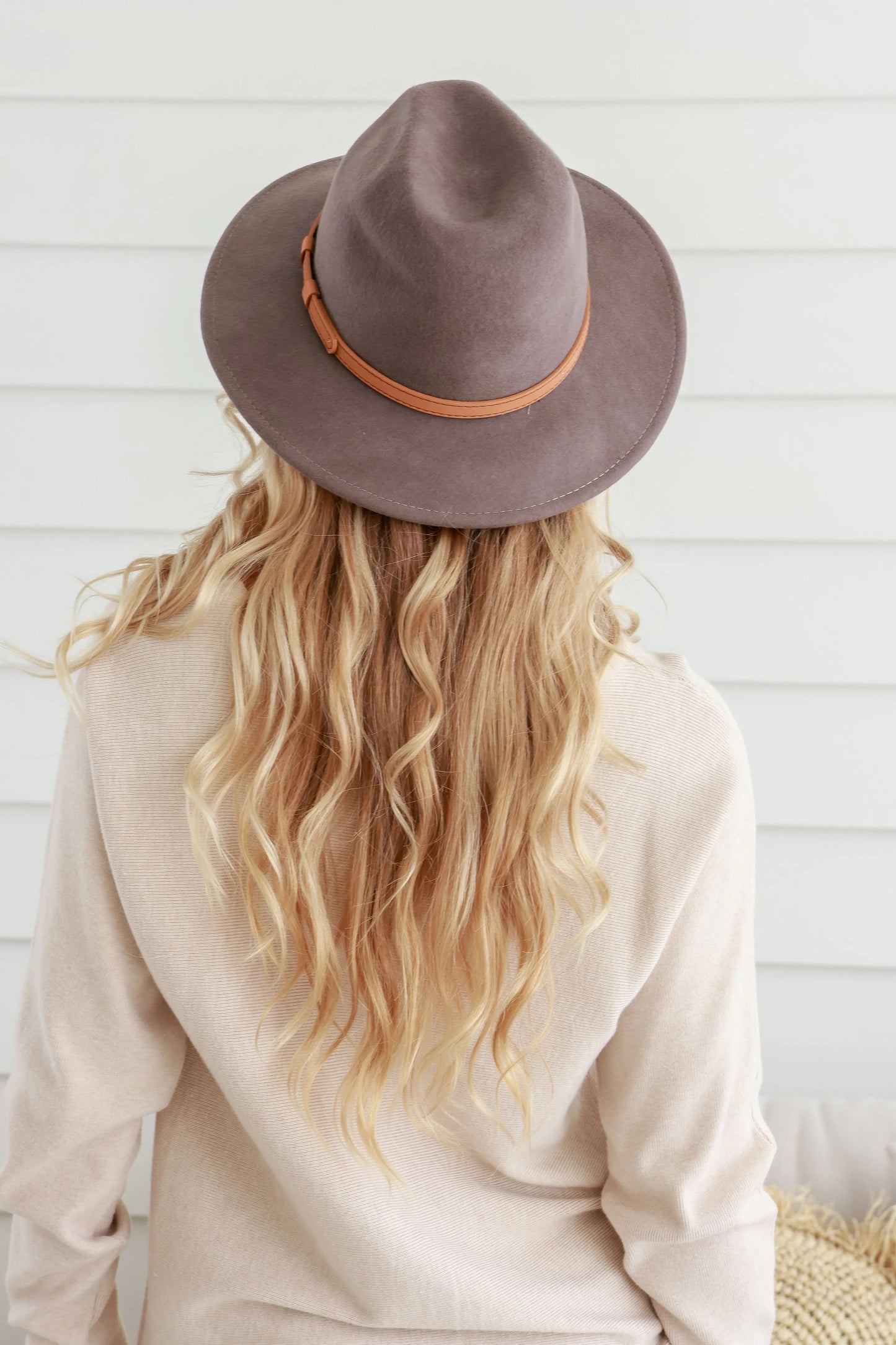 Wool Fedora - Mushroom