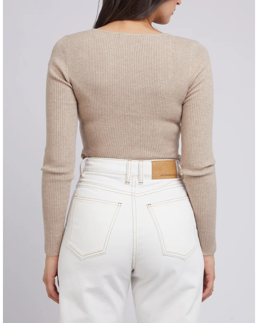 Mae Knit Top - Oatmeal