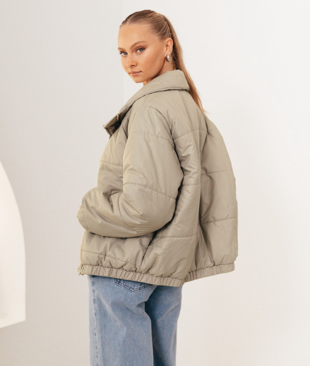 Puffer Perfection - Khaki