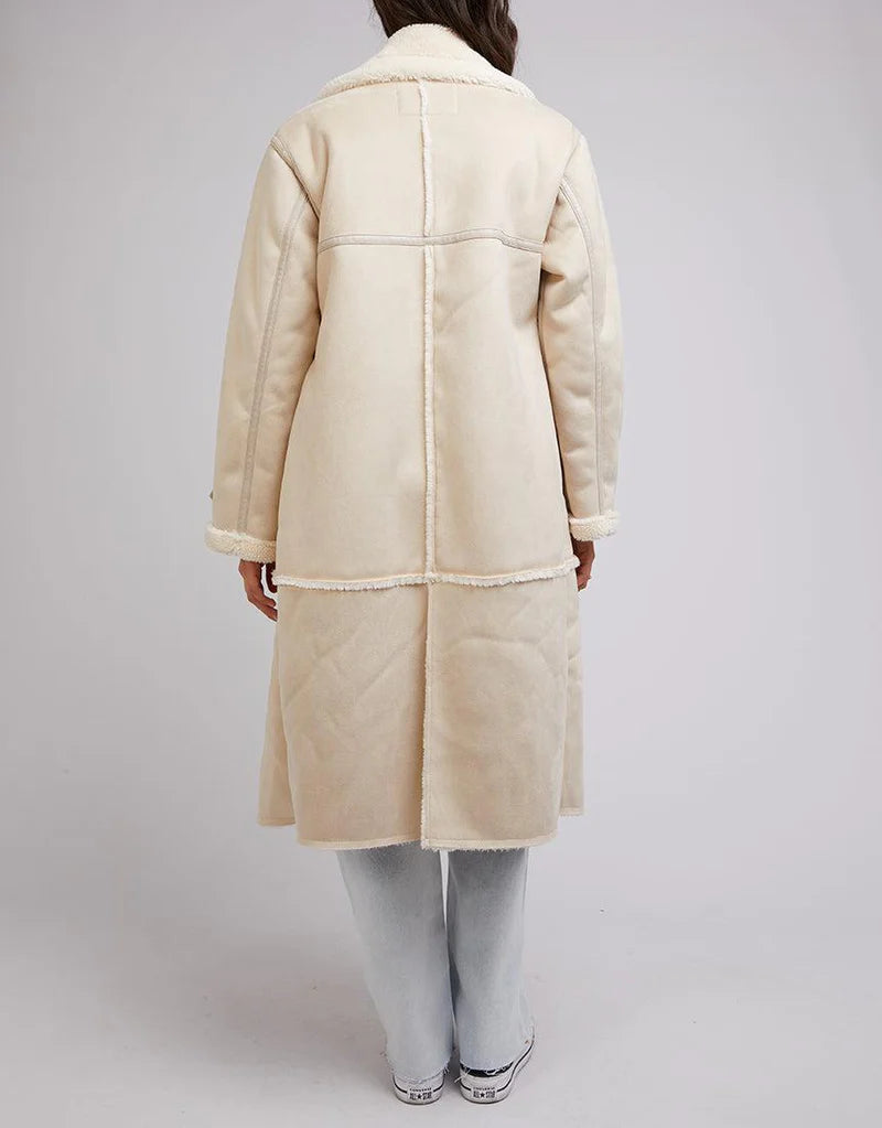 Mia Sherpa Coat - Cream