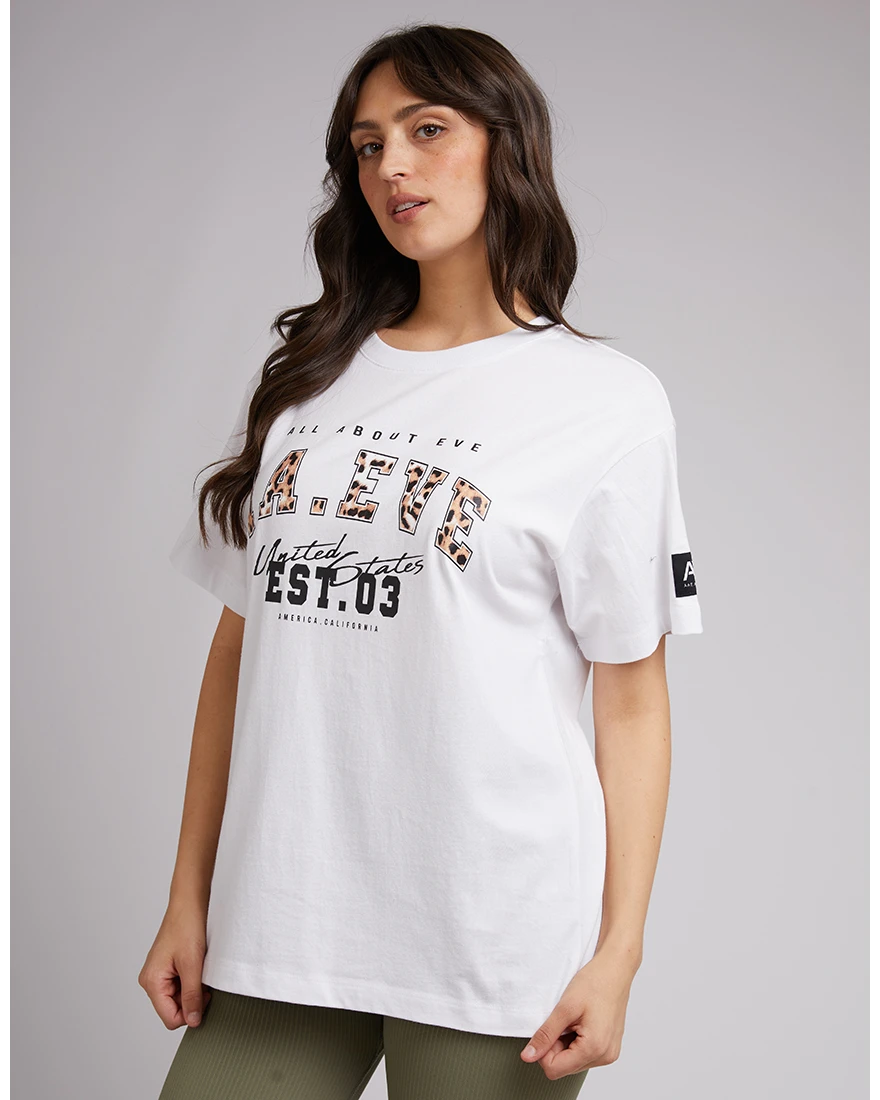 Jordan Leopard Tee White