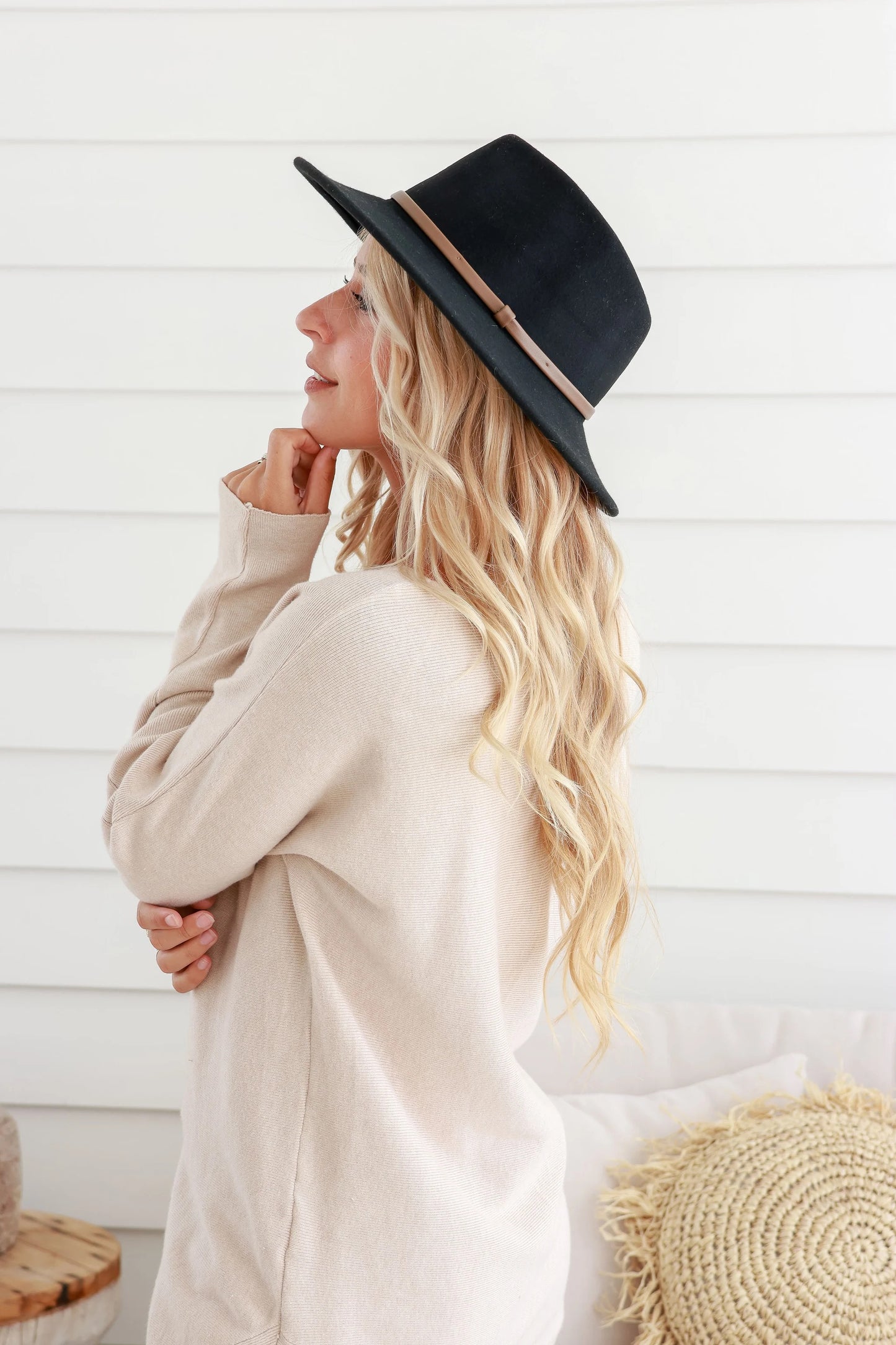 Wool Fedora - Black