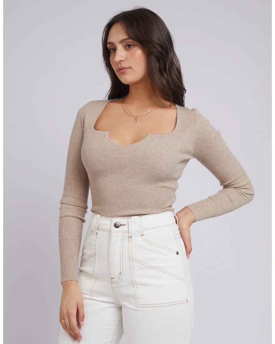 Mae Knit Top - Oatmeal