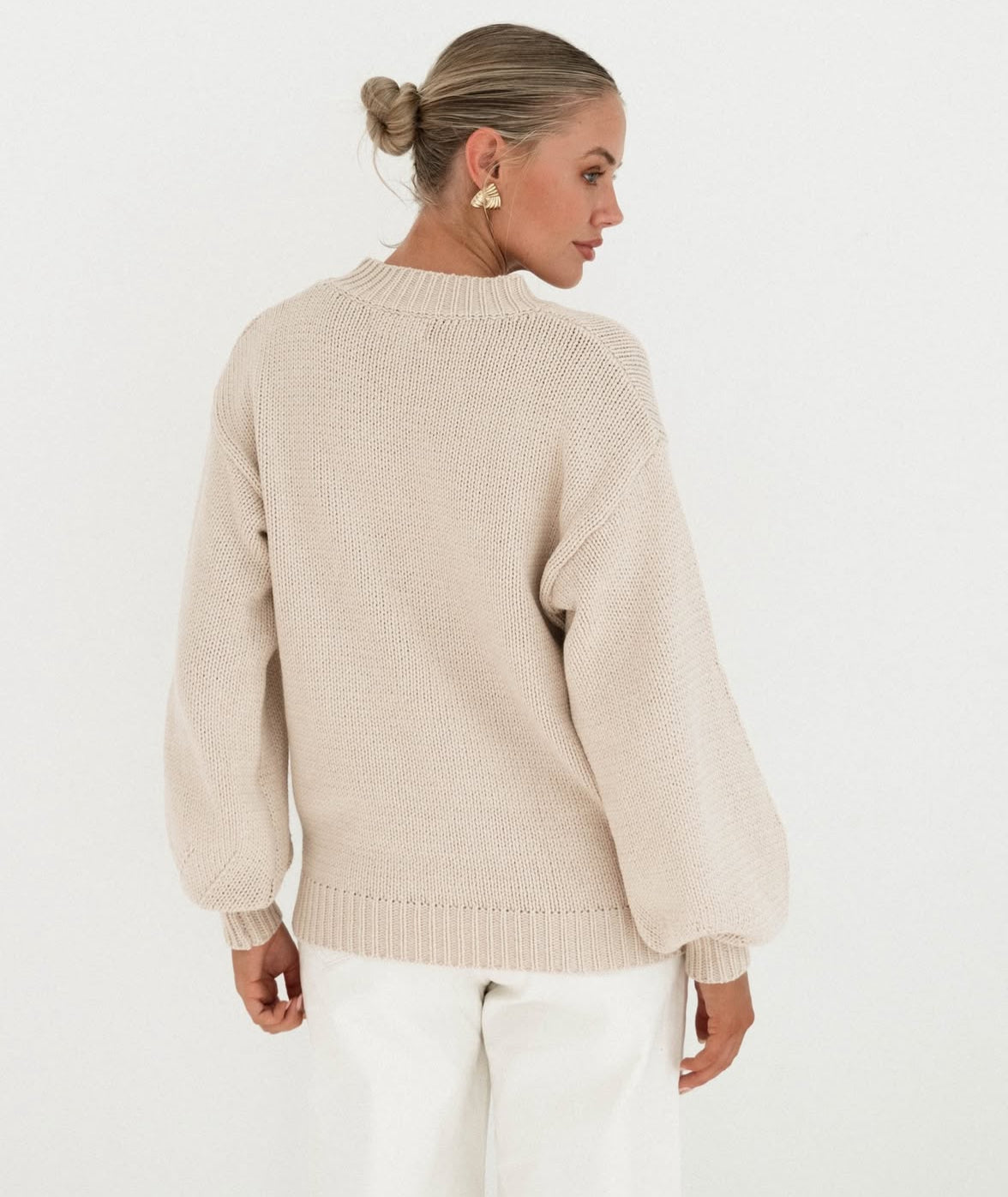 Sydney Knitted Jumper in Cream