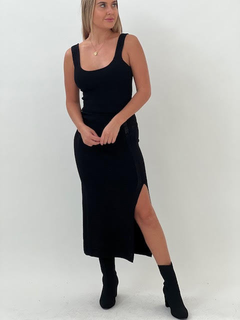 Off guard midi skirt