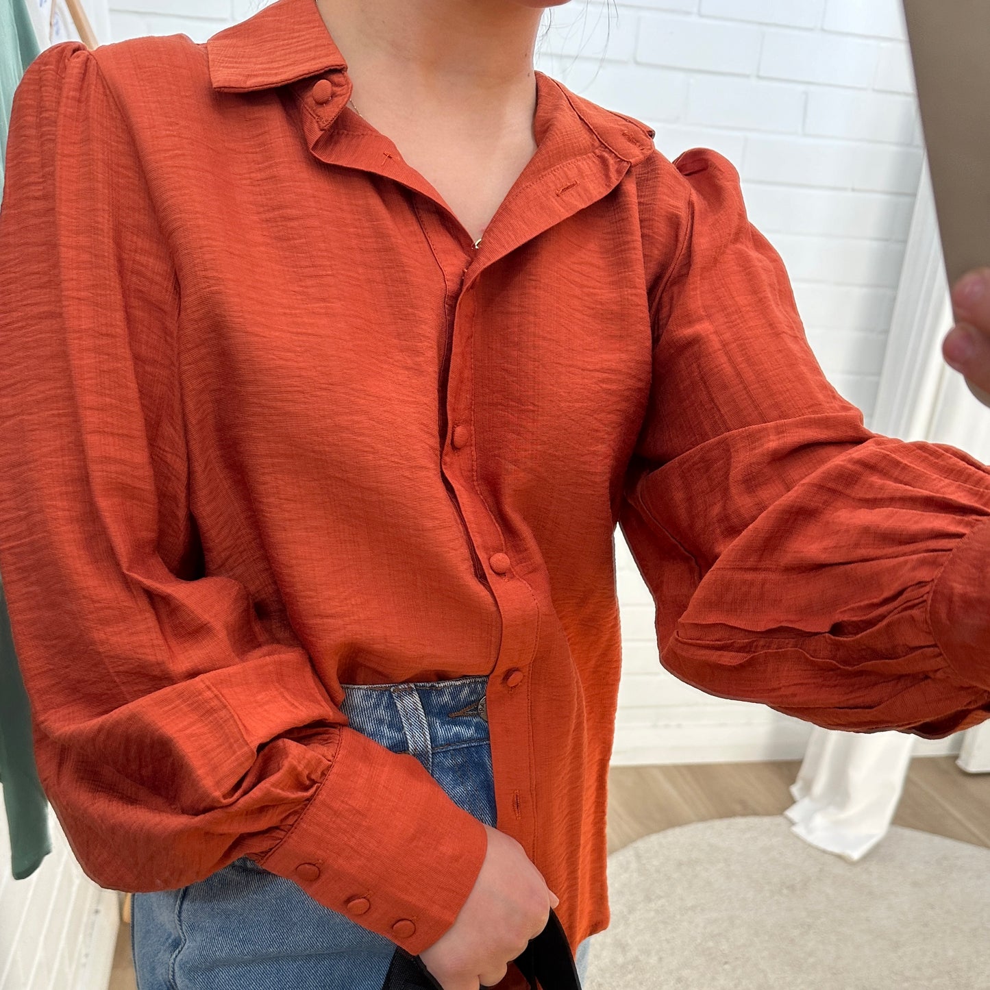 Audrey Blouse Rust