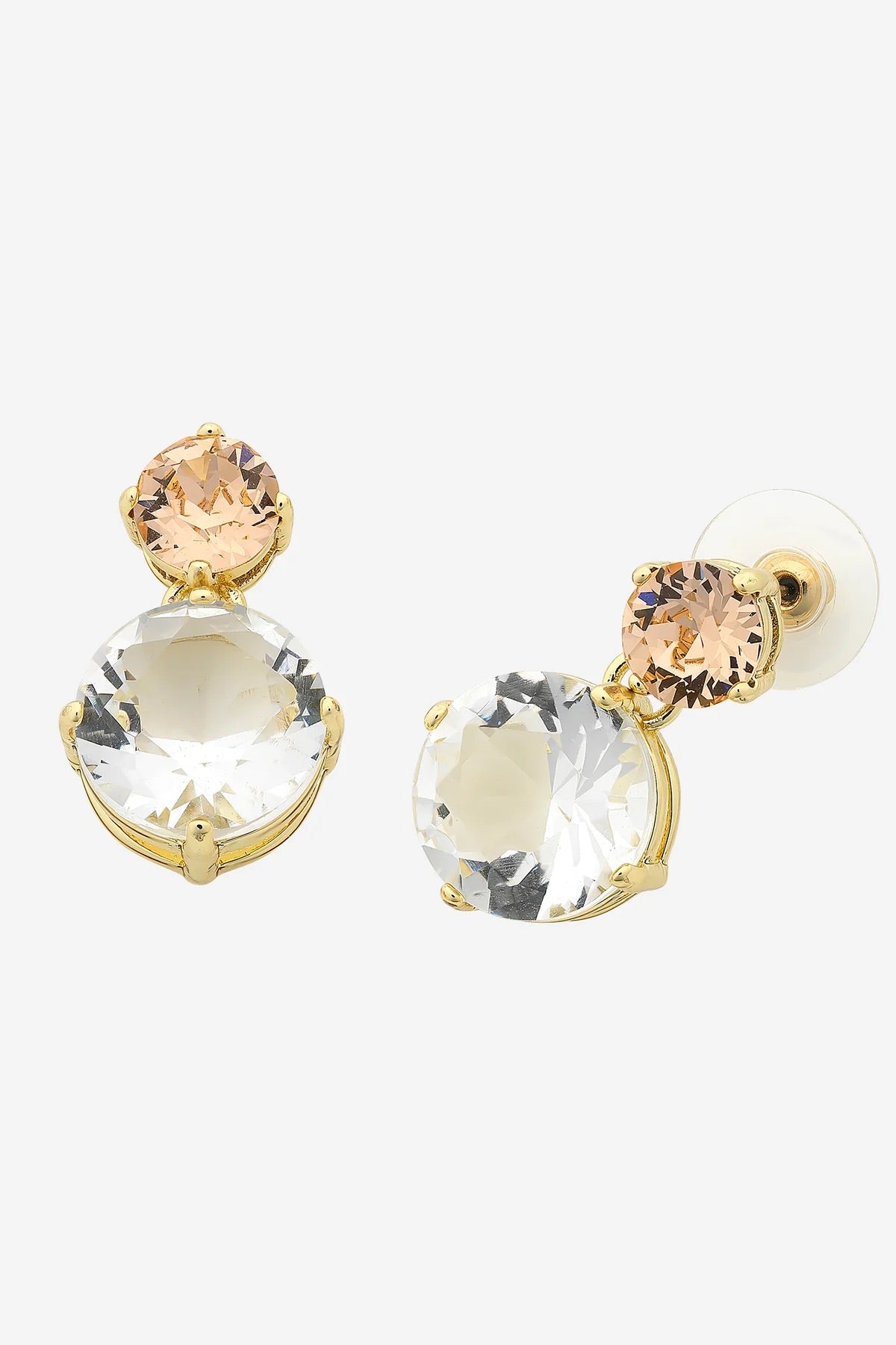 ODETTE GOLD PEACH EARRING