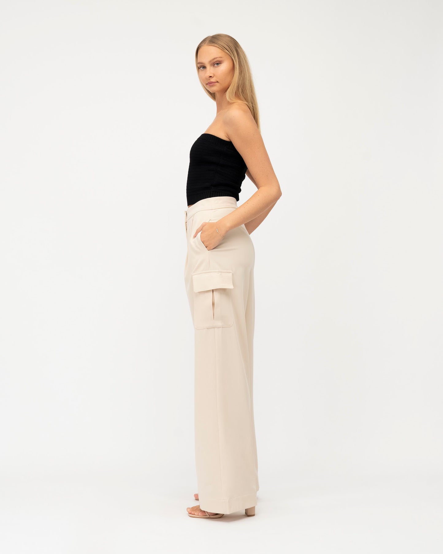 Pointelle Tube - Black