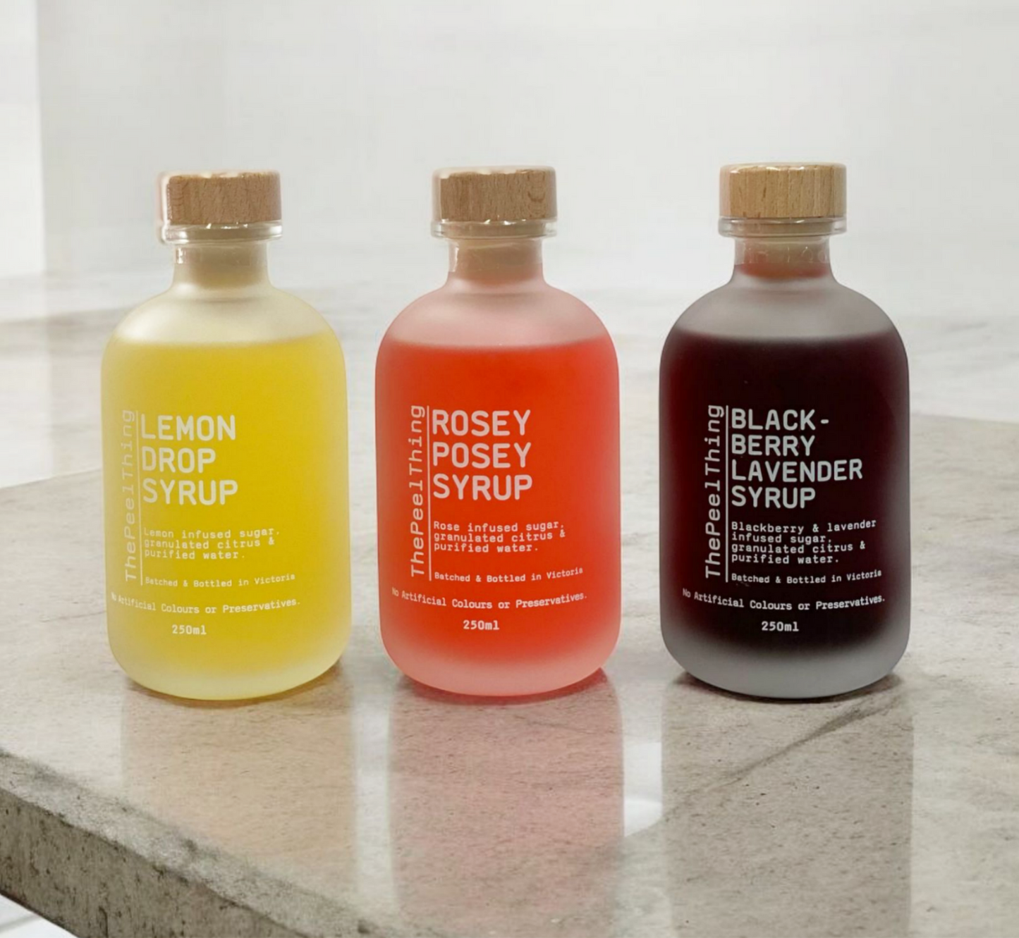 Rosey Posey Syrup 250 Glass Jar