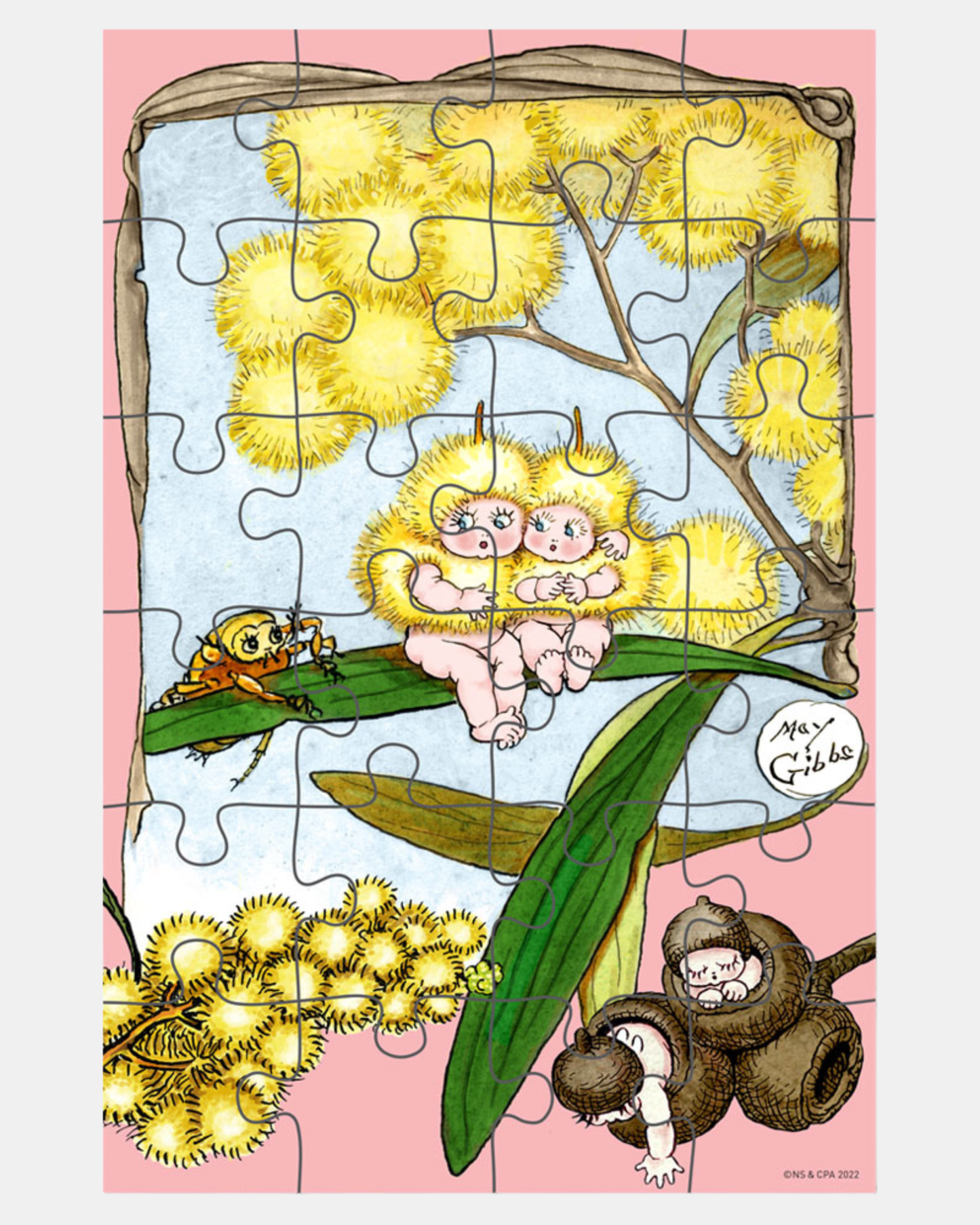 24 Piece Kids Puzzle - May Gibbs - Wattle Babies