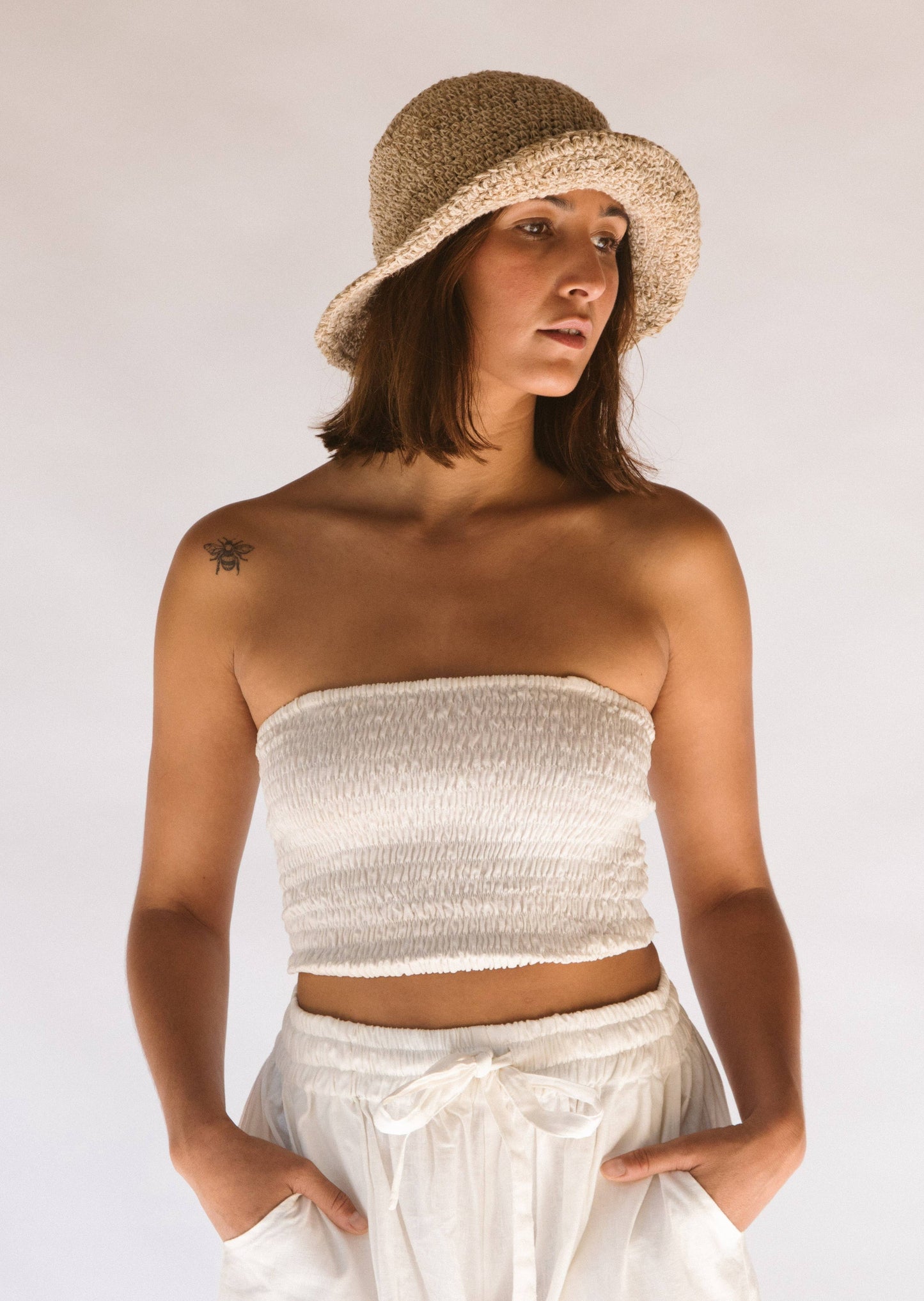 Peggie Bucket Hat // Natural