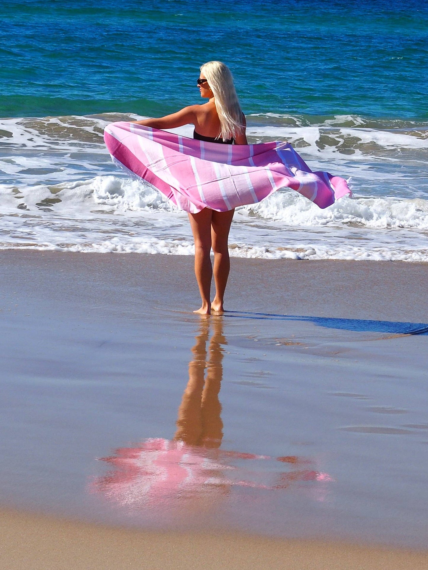 Sorrento Turkish Beach Towel - Candy