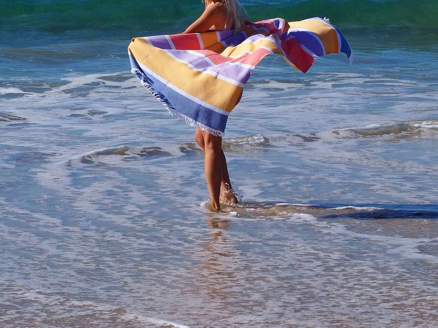 Sorrento Turkish Beach Towel - Summer