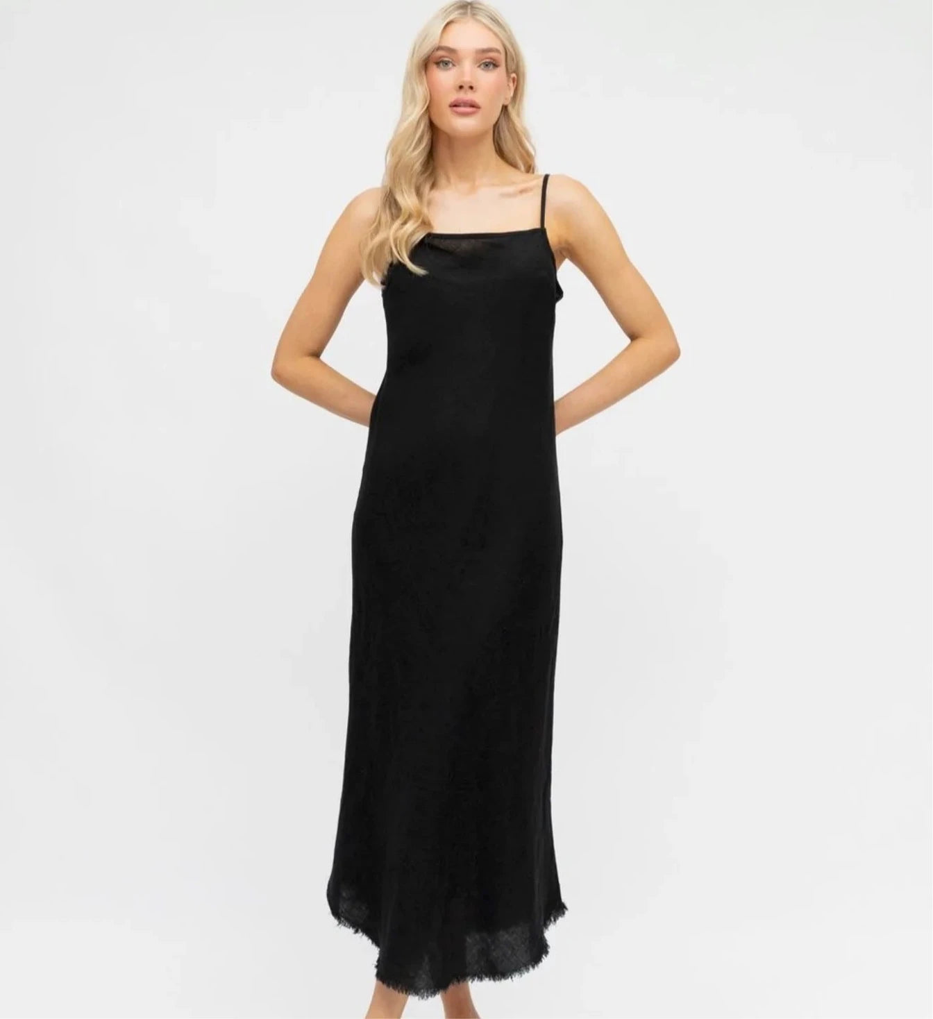 Claudia Linen Slip Dress