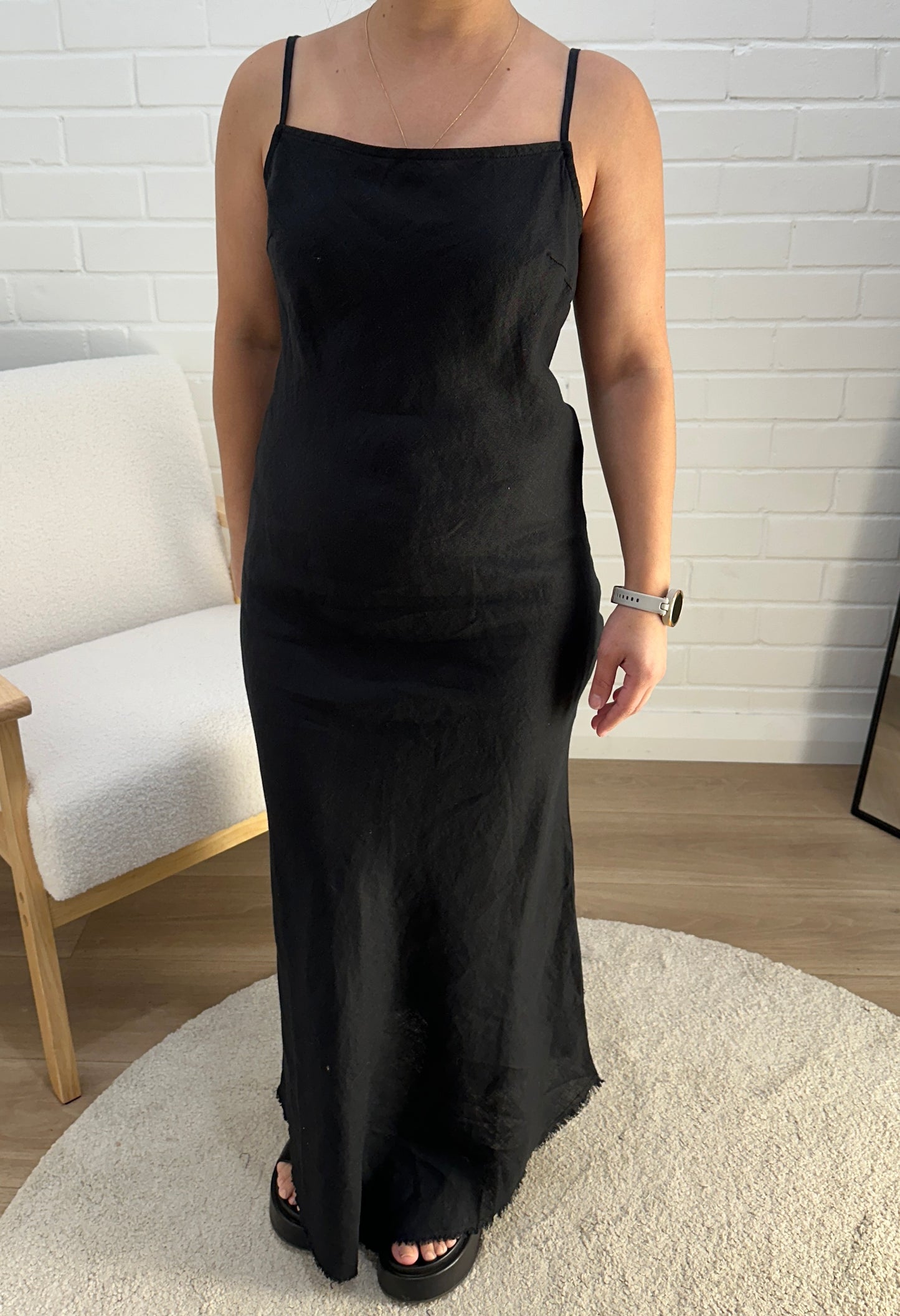 Claudia Linen Slip Dress