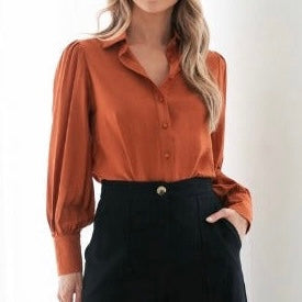 Audrey Blouse Rust