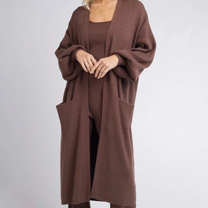 Blair Knit Cardi Brown