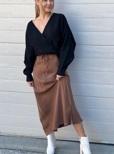 Cupro Skirt Mocha