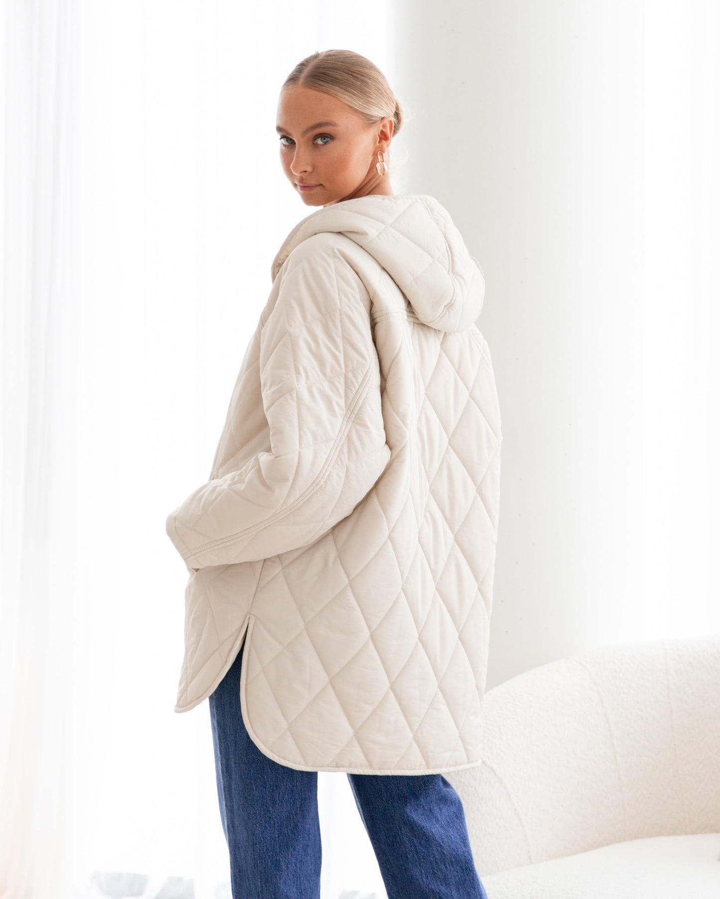 Maggie Short Puffer - Cream