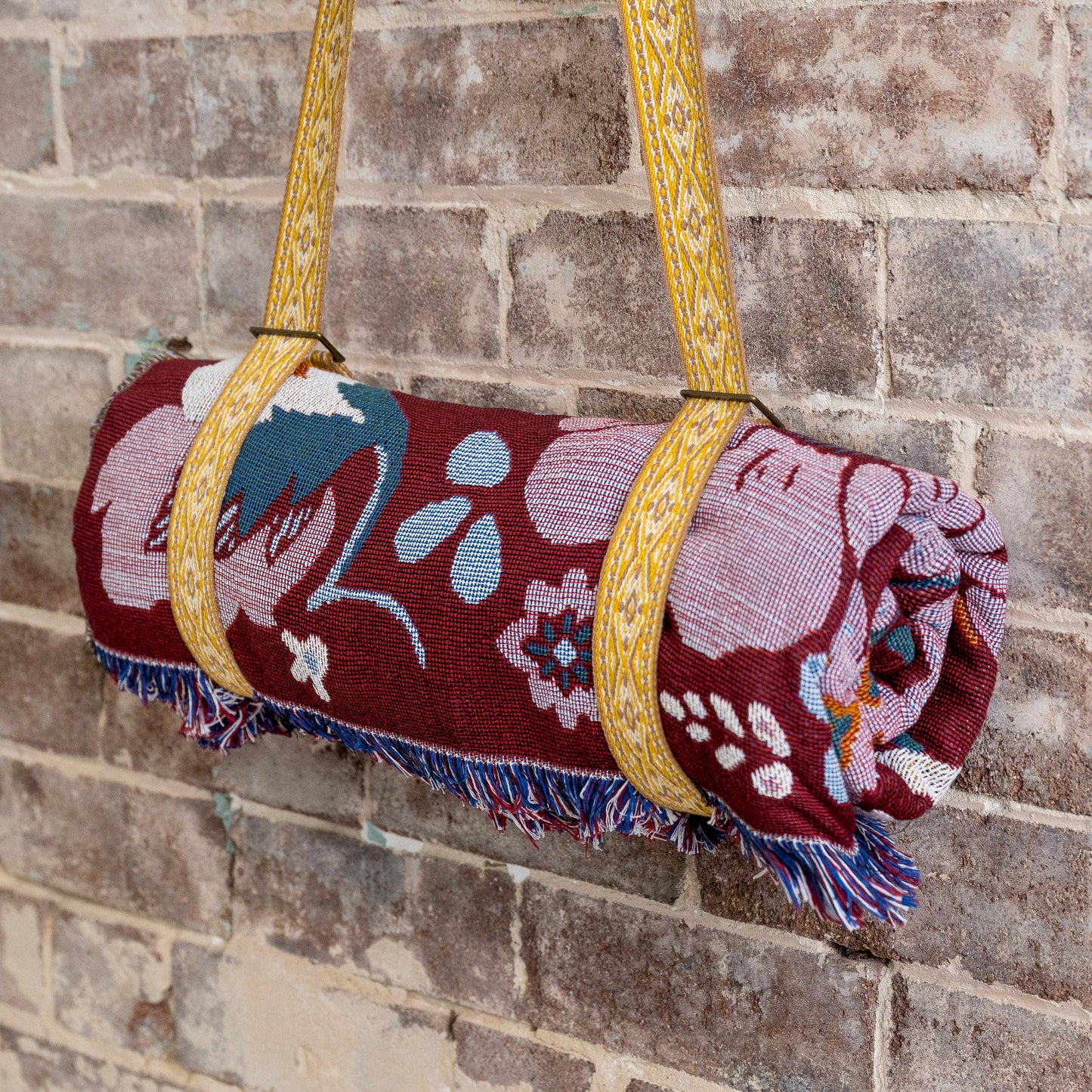 'Magical Mystery' Woven Picnic Rug/Throw: Regular 130x160cm