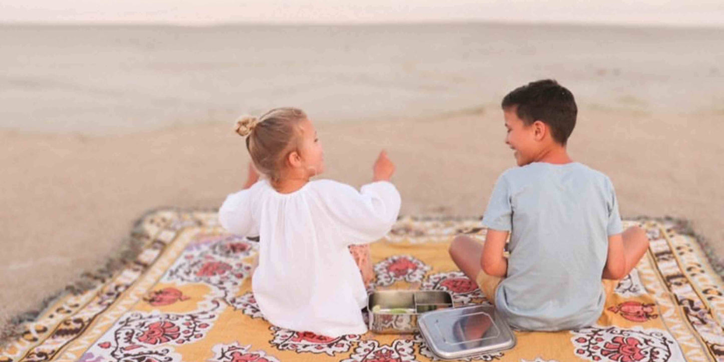 'Here Comes The Sun' Woven Picnic Rug/Throw: Regular 130x160cm