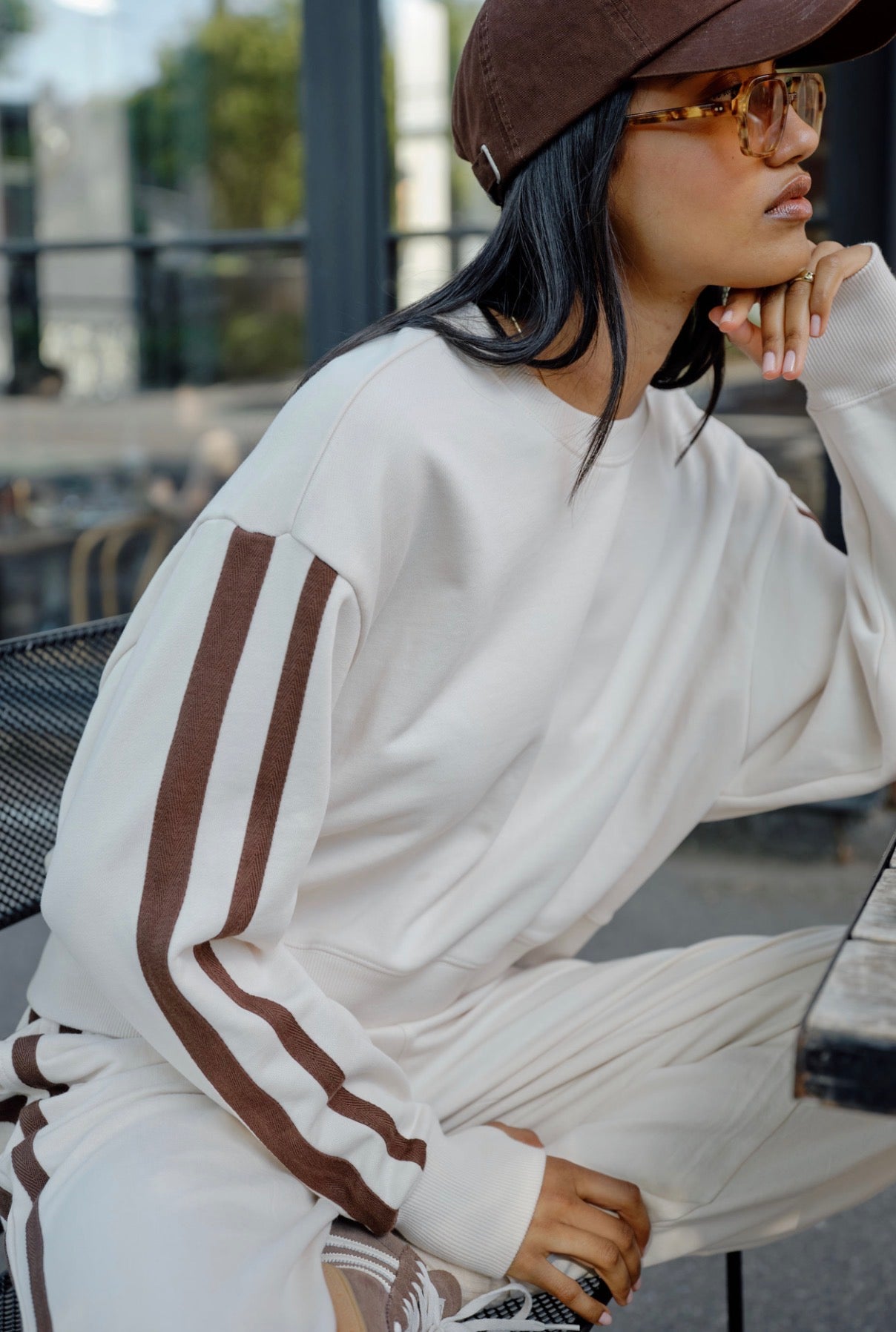 Sasha Sporty Slouchy Crew